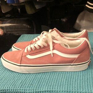 Vans Pink And White Old School “Foxglove” Classic Sneakers